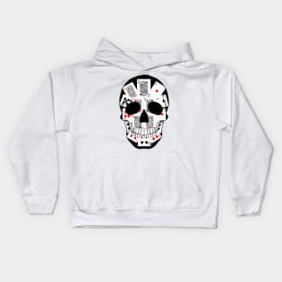 Skull with Cards Kids Hoodie